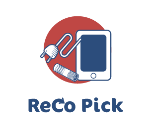 Red background with corks, cords, and electronics to be recycled in Durham, Raleigh, Chapel Hill, Cary, Apex in Central North Carolina