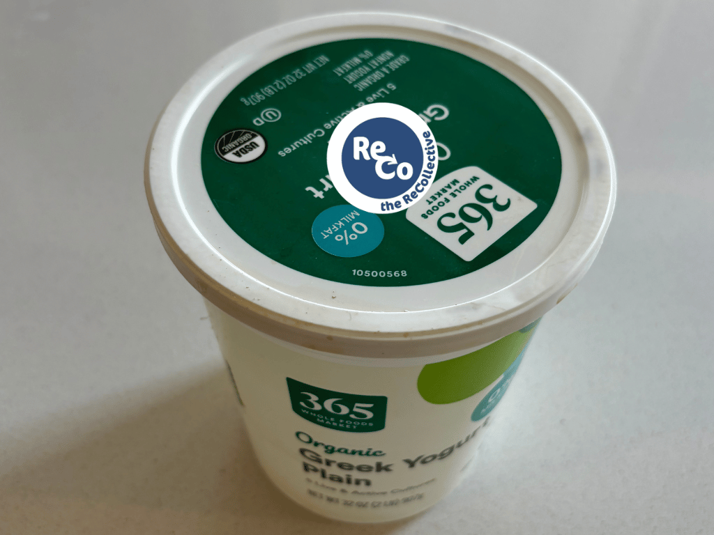 ReCollective recycles #5 yogurt cups