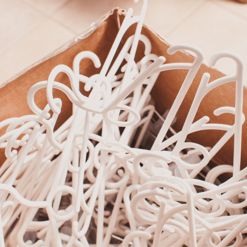 clothing hangers to be recycled