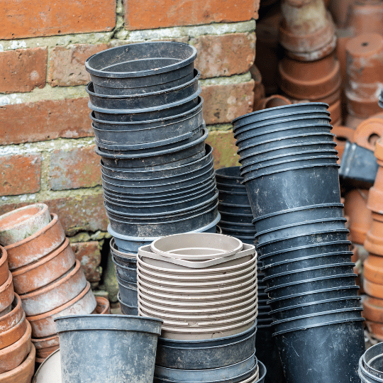 recycling plant pots