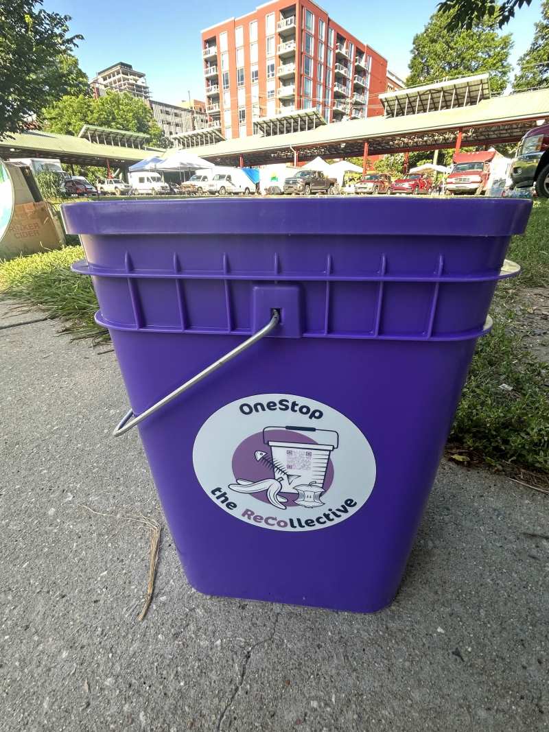 composting at Durham Farmers Market