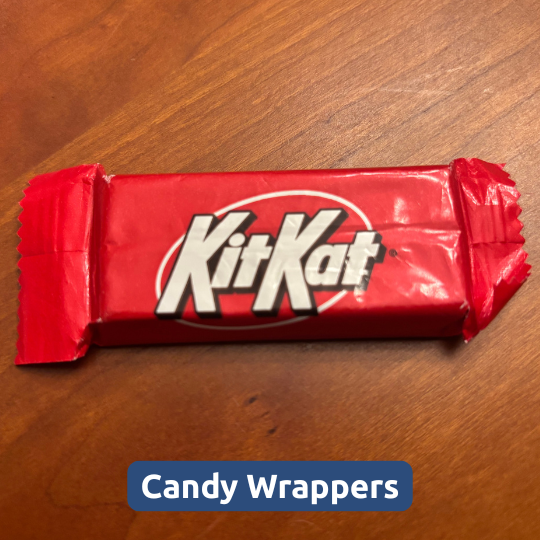 recycle candy wrapper