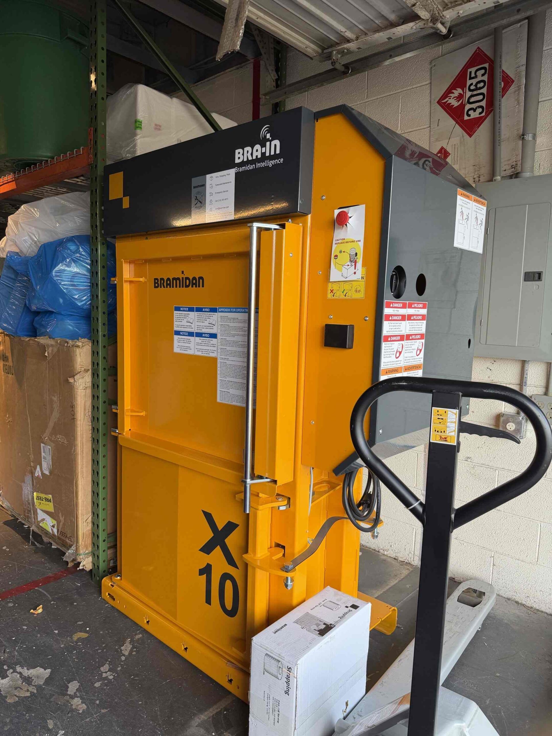 The ReCollective's recycling baler
