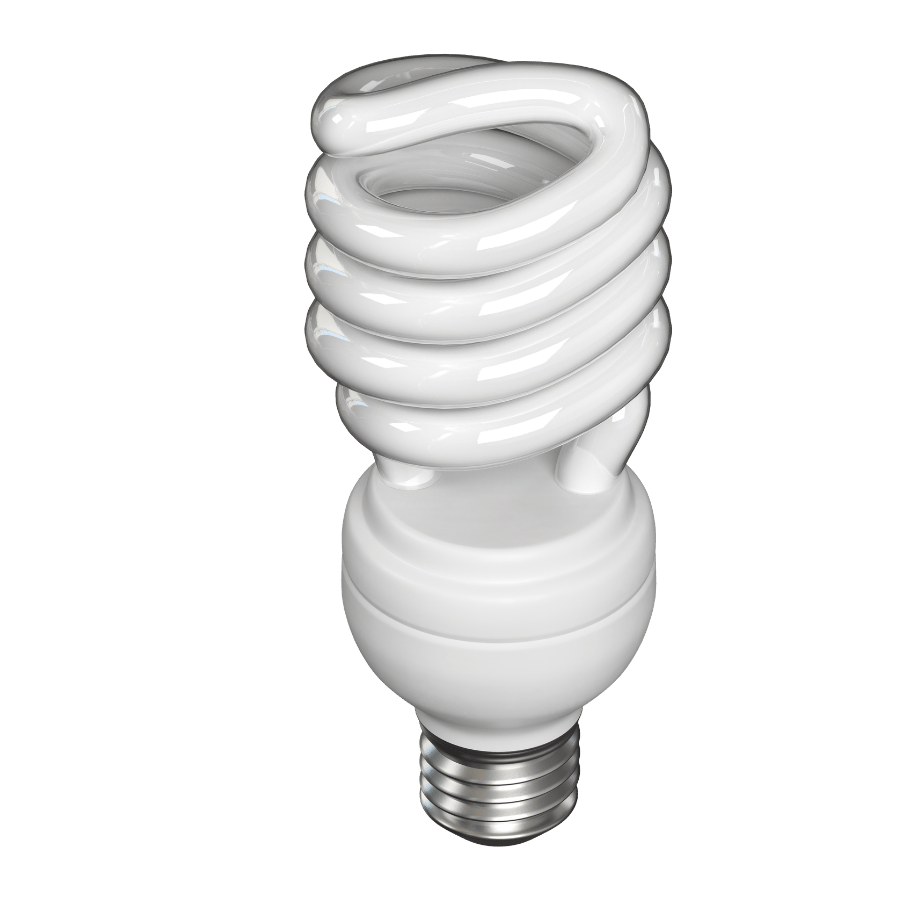Example compact fluorescent light bulb
