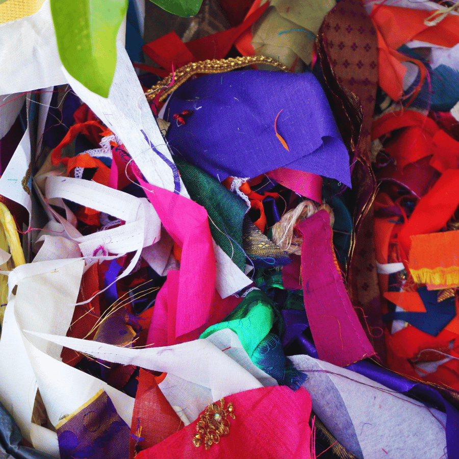 Accepted fabric scraps