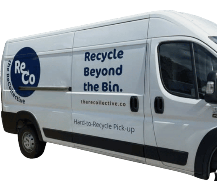 The ReCollective van used for doorstep recycling pickup in the Triangle, North Carolina